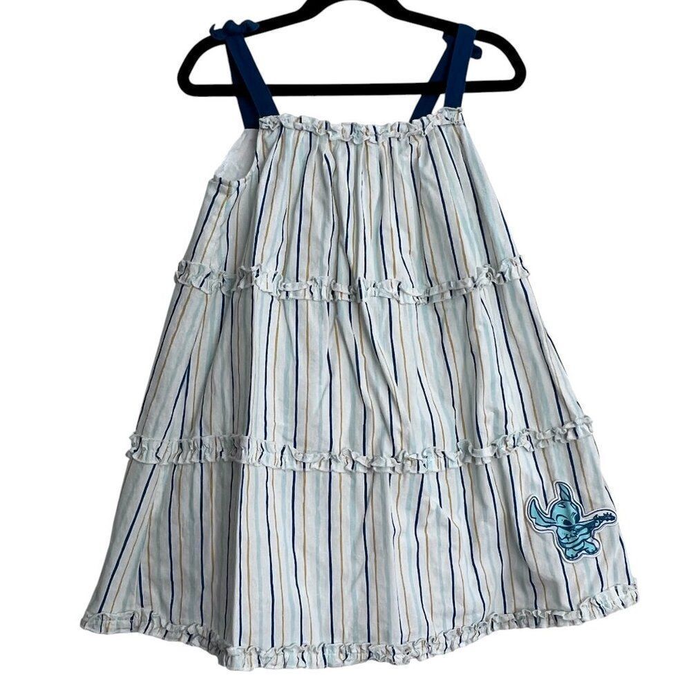 Disney Stitch Sleeveless Striped Sun Dress for Girls Size 5